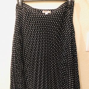 Loft polka-dot skirt